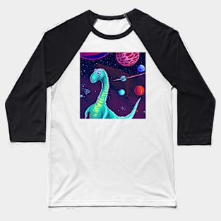 Space dinosaur Baseball T-Shirt